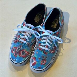 Vans x Star Wars Special Collection- Floral Sneakers - Blue - Yoda - Size - 13